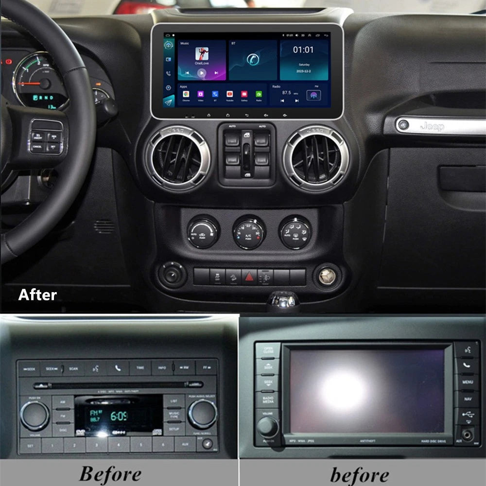 10.33'' Car Stereo Navigation for Jeep Wrangler Dodge Challenger Durango (2011–2023)