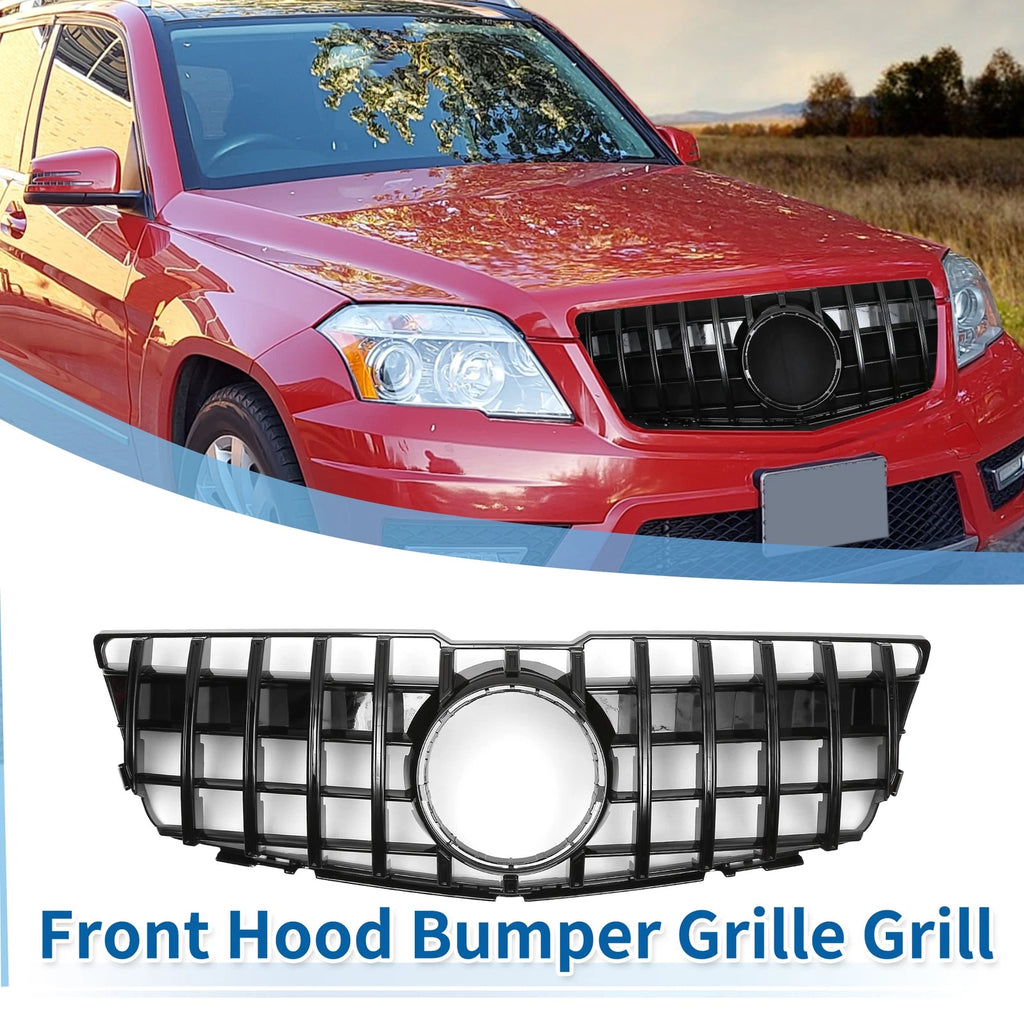 Front Upper Bumper Grille Grill Replacement for Mercedes-Benz GLK300 2010–2012