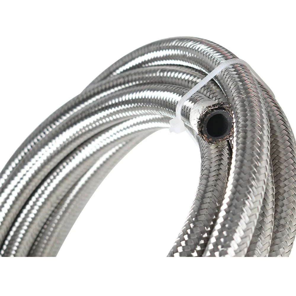 10FT Braided Fuel Hose Line & 8AN Swivel Fitting Kit for Universal Applications