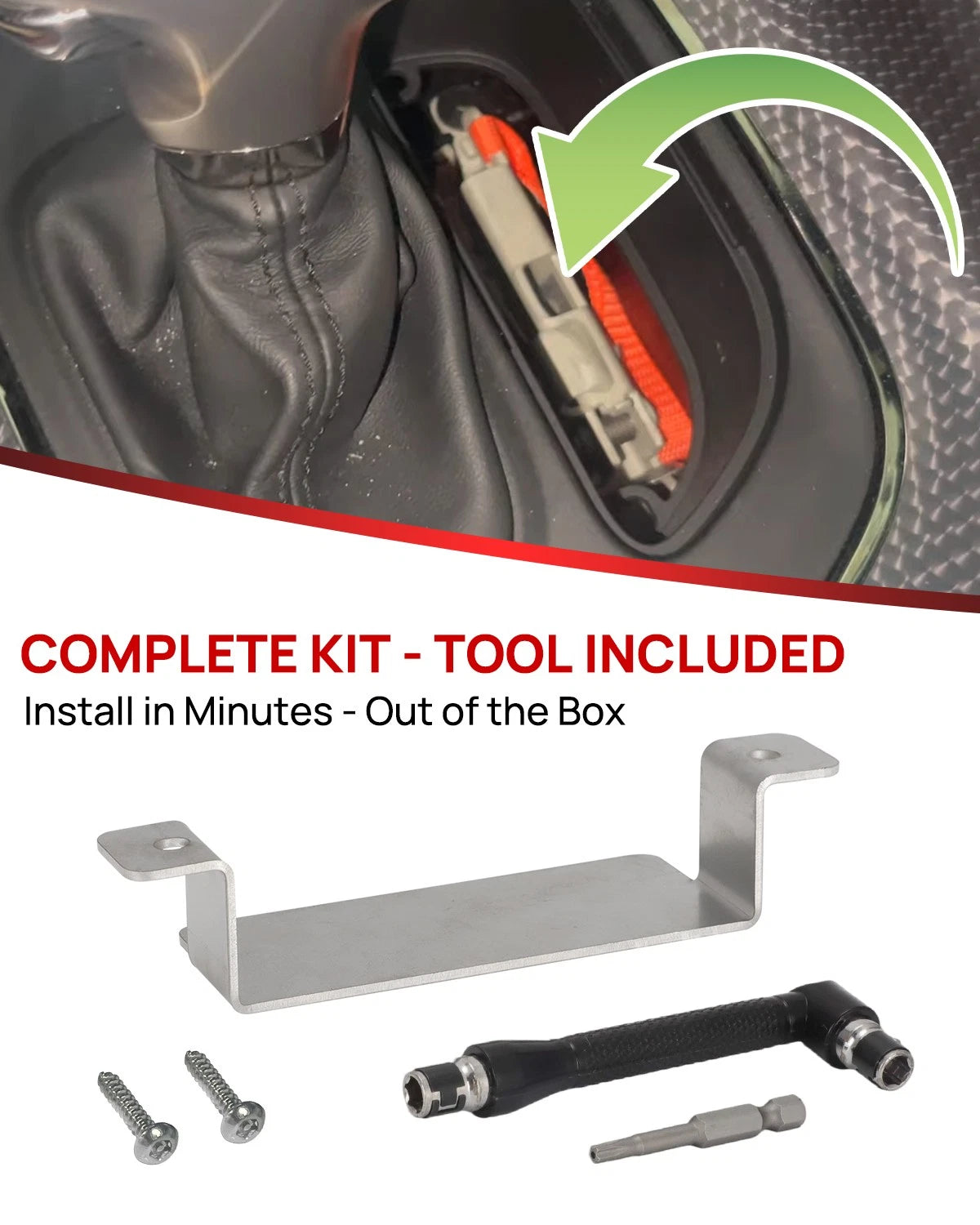 Anti-Theft Neutral Strap Cover Plate for Dodge Challenger (2015–2023)
