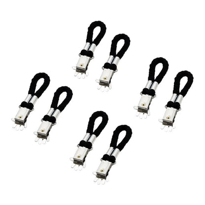 Set of 2 Beach Towel Clips with Flexible Elastic Lanyard