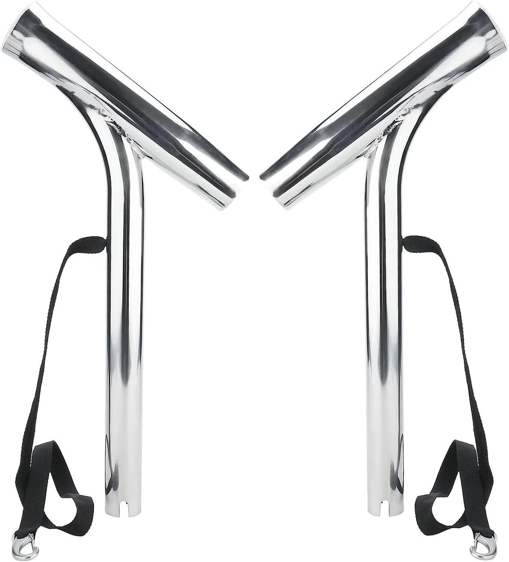 2X Stainless Steel Fishing Rod Holder for Boat (Universal)