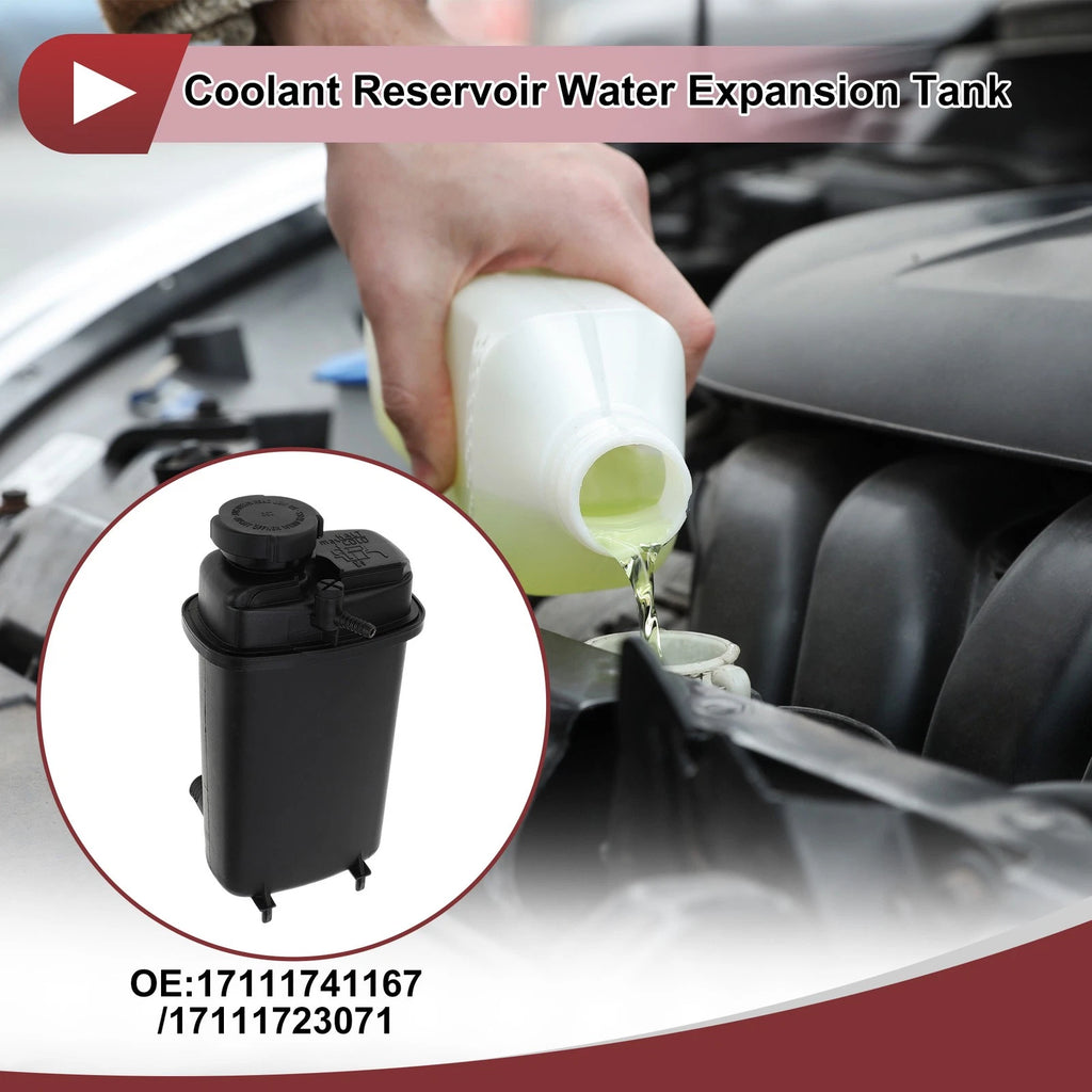 Coolant Expansion Overflow Tank Replacement with Cap for BMW 540i 740i (1997–2003)