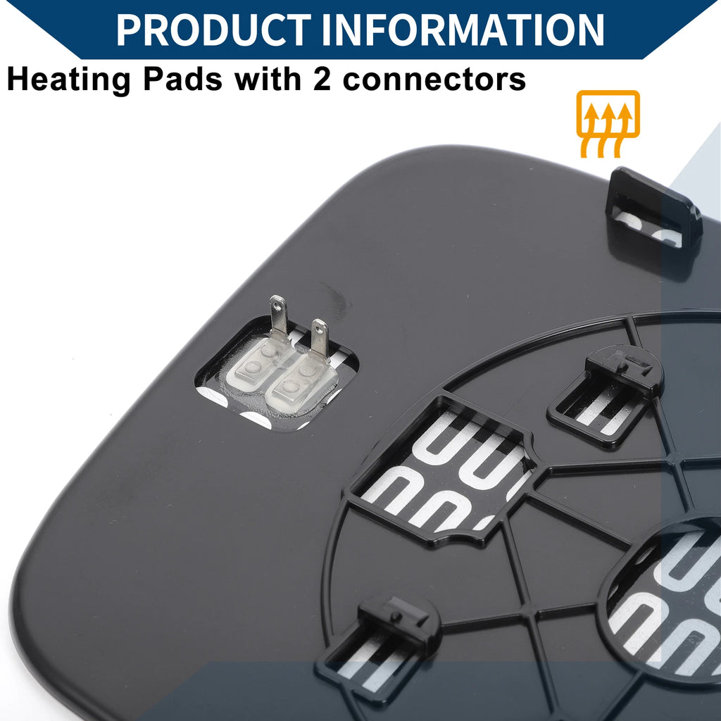Heated Mirror Glass for Honda Pilot (2003–2008) Left Side