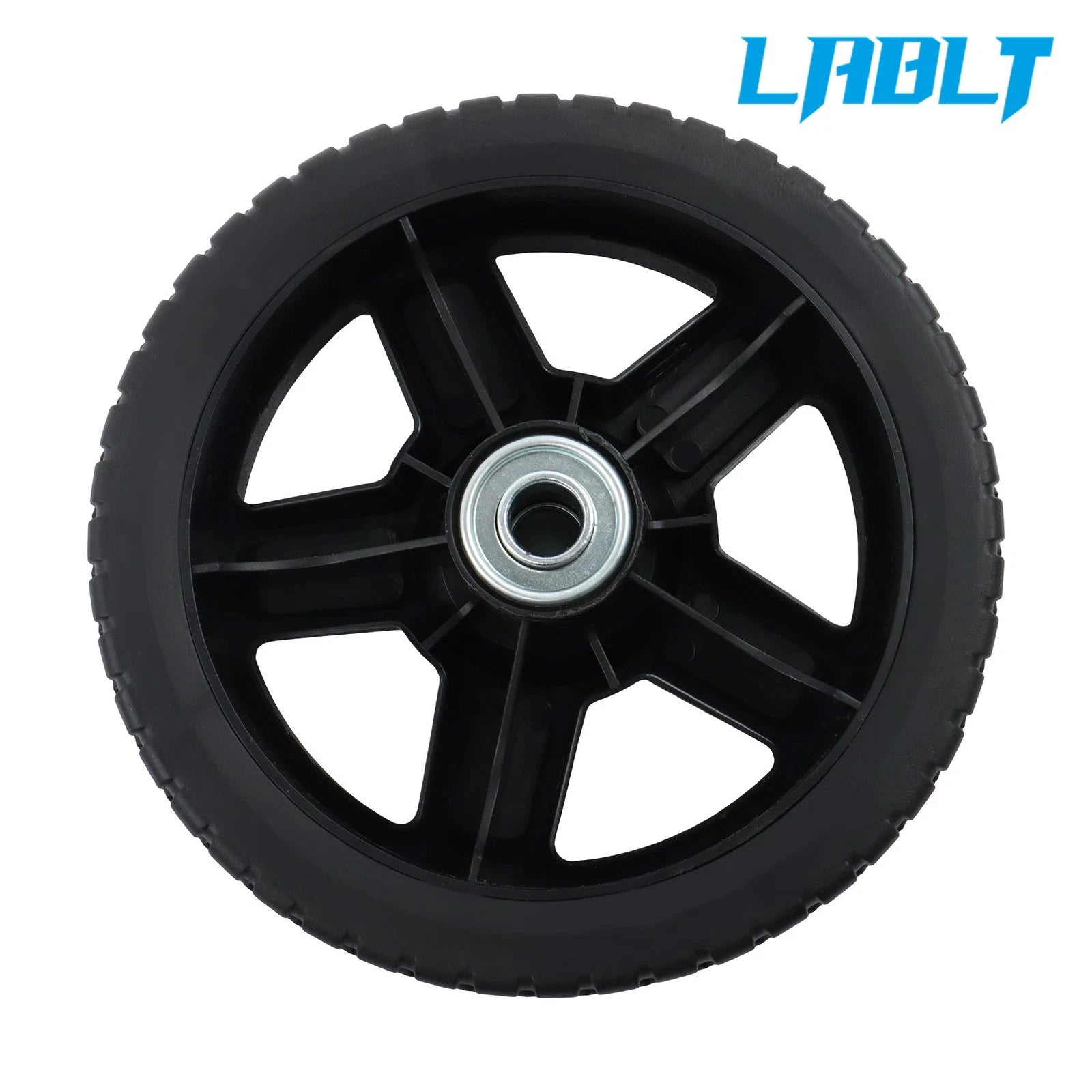 4X 7 Inch Solid Lawn Mower Wheels Kit for Cart Push Mower