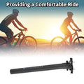 Bike Seat Post 30.8x350mm Lightweight Replacement for Matte Black Saddle