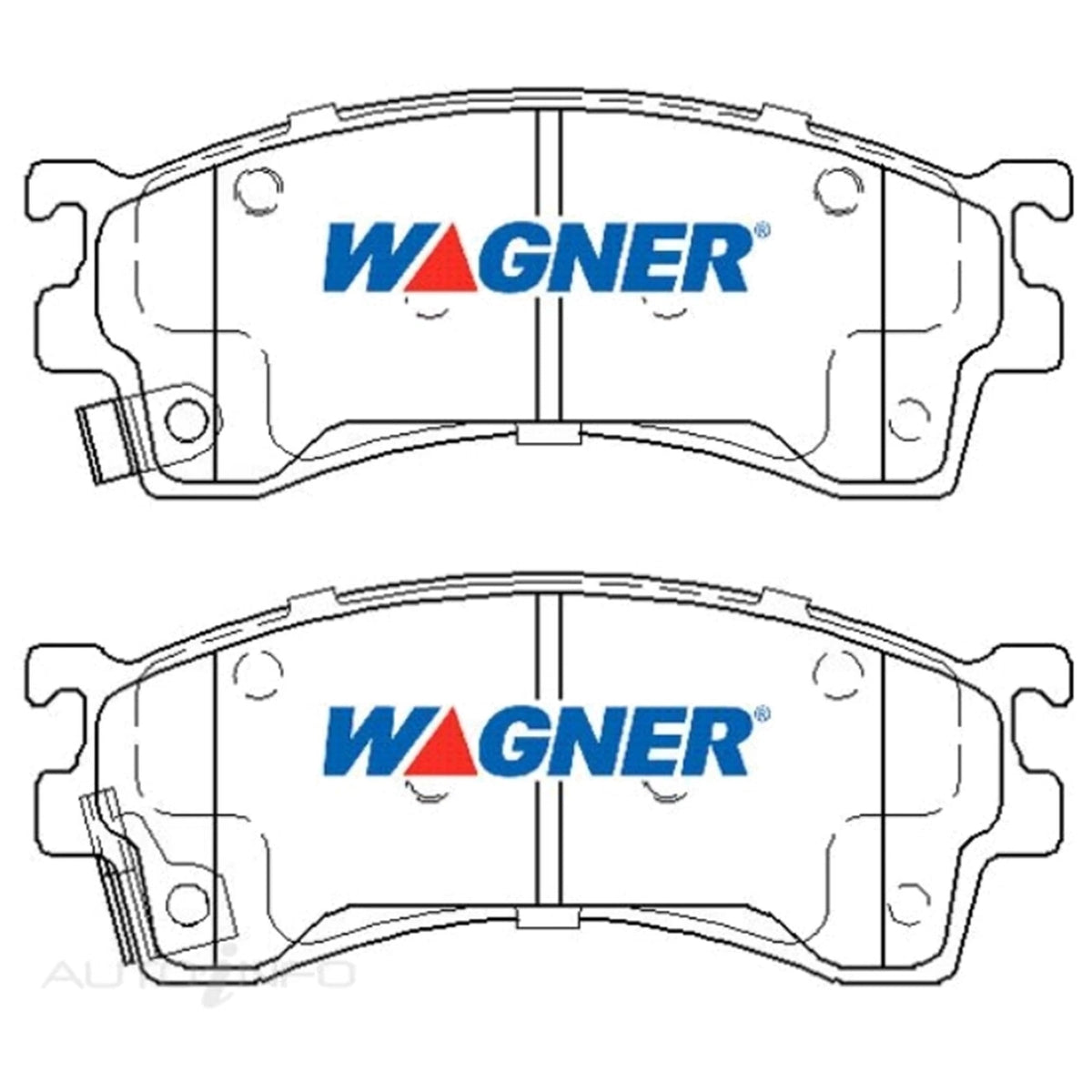 Set of 4 Wagner Front Disc Brake Pads for Eunos 500 / Ford Probe / Telstar (1992–1997)
