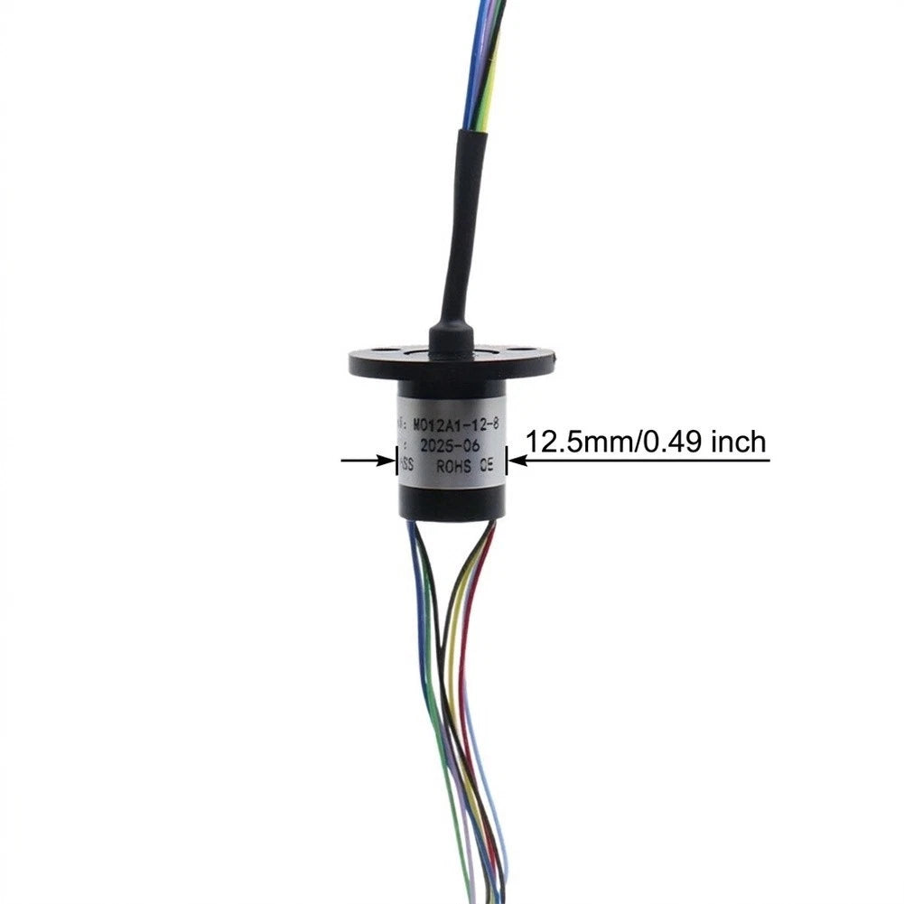 Miniature Slip Ring 2/4/6/8 Channel 2A 12.5mm Diameter for Rotating Tables