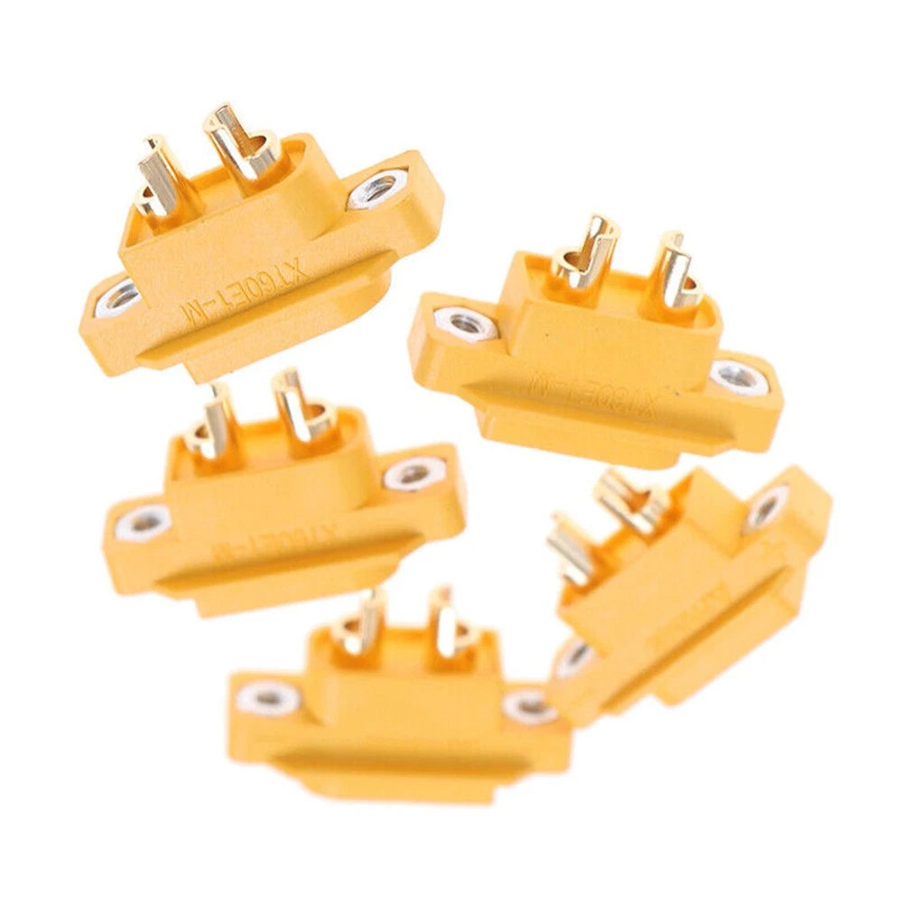 5pcs XT60E1-M Mountable Male Plug for RC Drone FPV Racing (30A/60A)