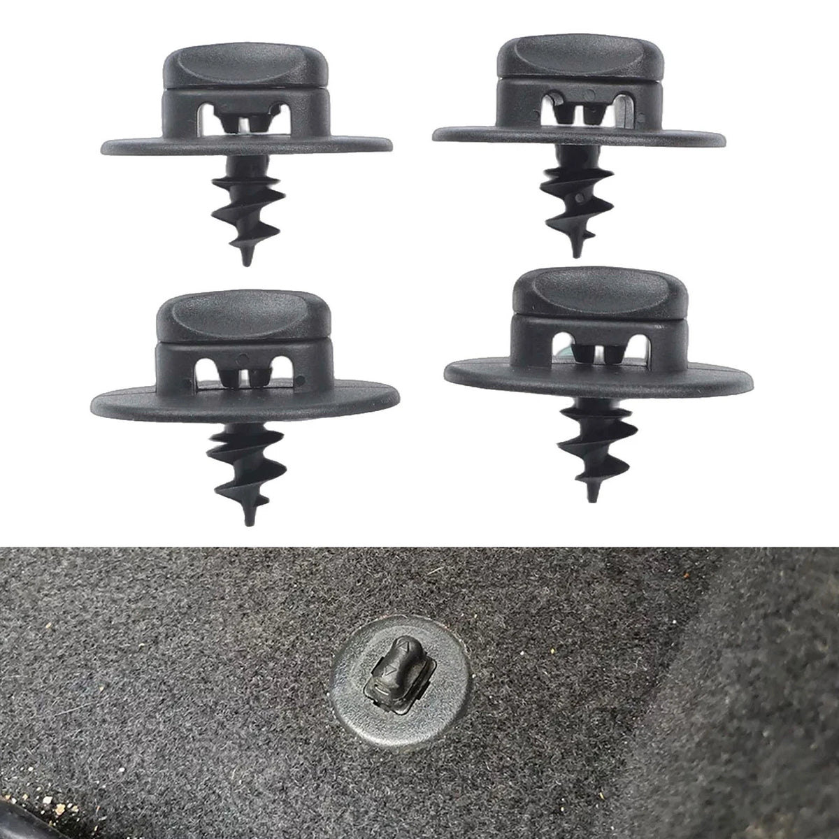 for Easy to Use Car Mat Clips for Seat and For Skoda Black Long Lasting