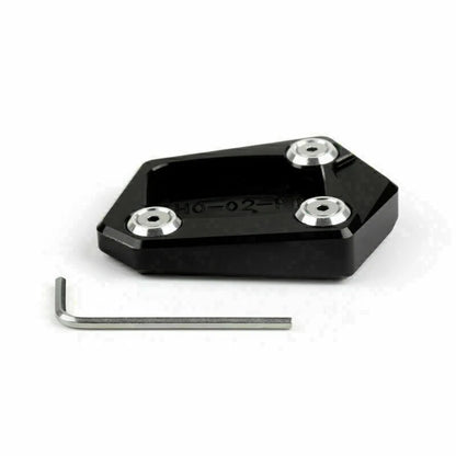 CNC Side Kickstand Extension Plate Pad for Honda CBR250R (2011–2015) Black T9