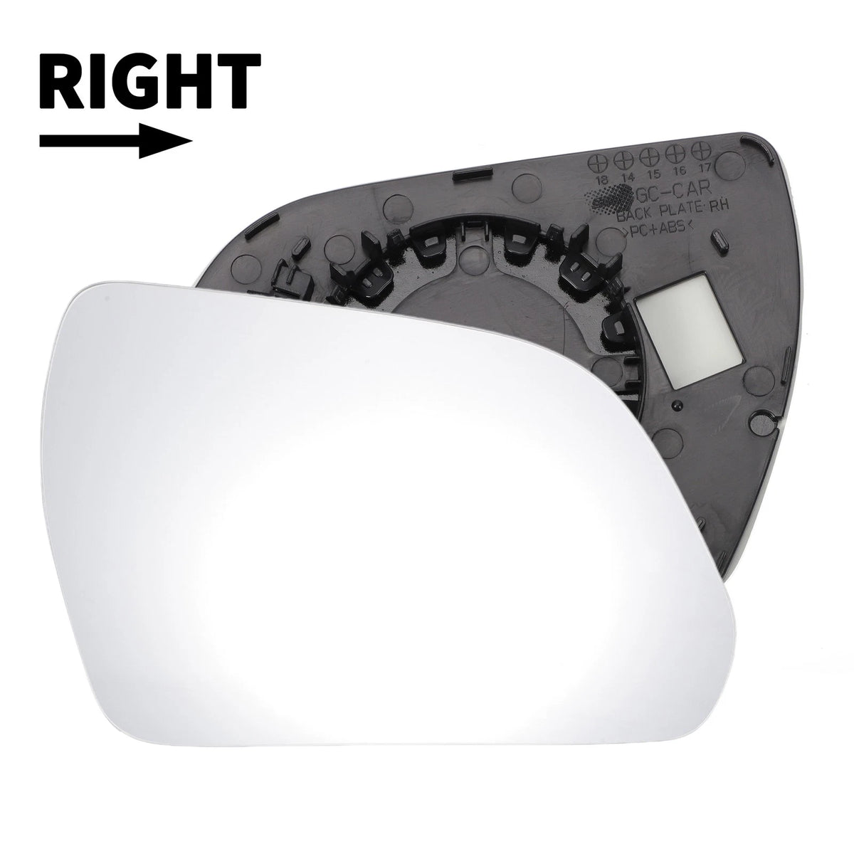 Right Side Mirror Glass Non Heated for Hyundai IX25 Creta (2014–2017)