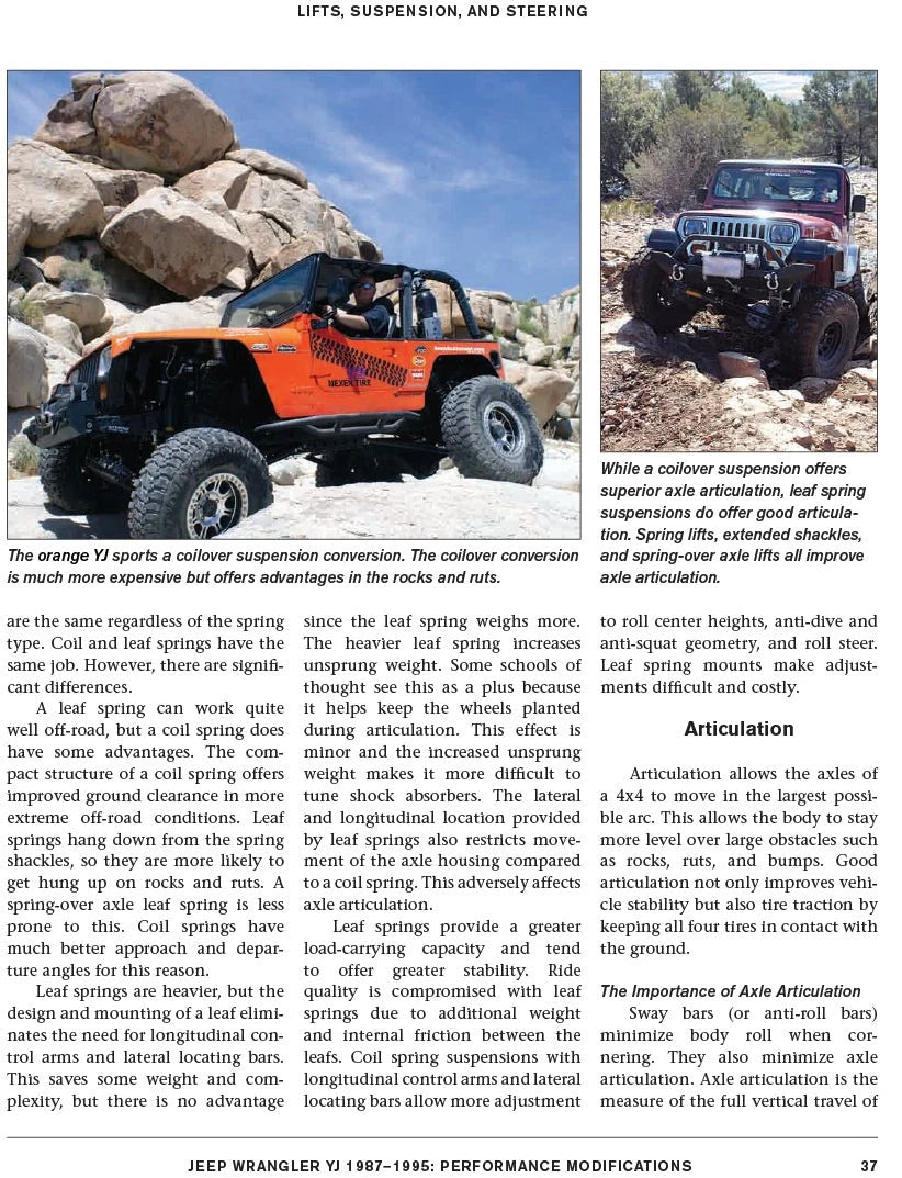 Performance Modifications for Jeep Wrangler YJ (1987–1995)