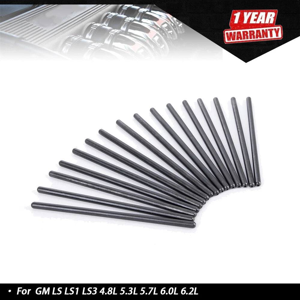16PCS 5/16" Hardened Pushrods for GM LS LS1 LS3 4.8L 5.3L 5.7L 6.0L 6.2L (2000–2023)