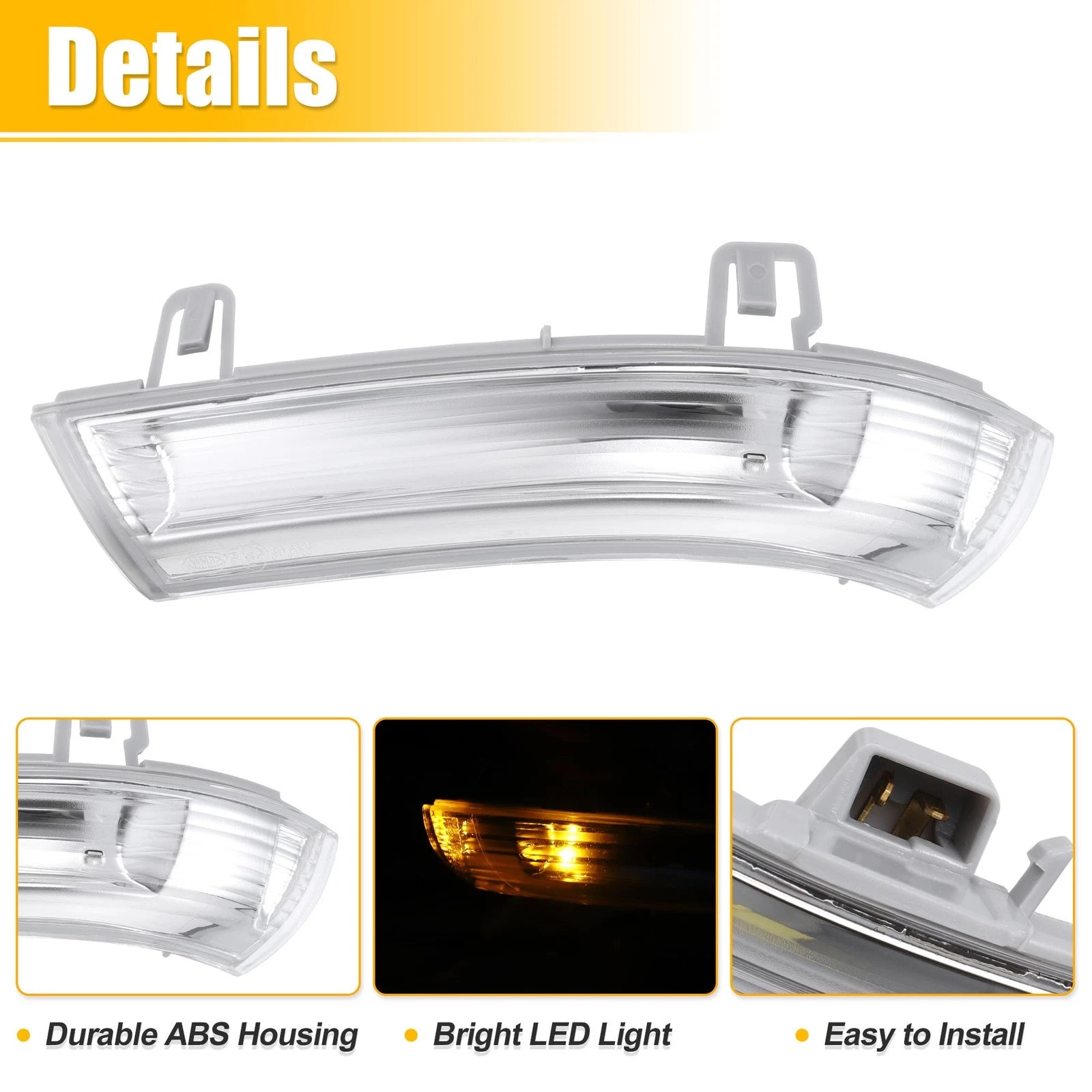 LED Front Left Side Mirror Turn Signal Light for Volkswagen Eos (2007–2008)