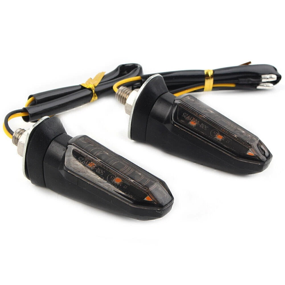 LED Turn Signal Indicator Amber Blinker Light for Universal Motorcycle