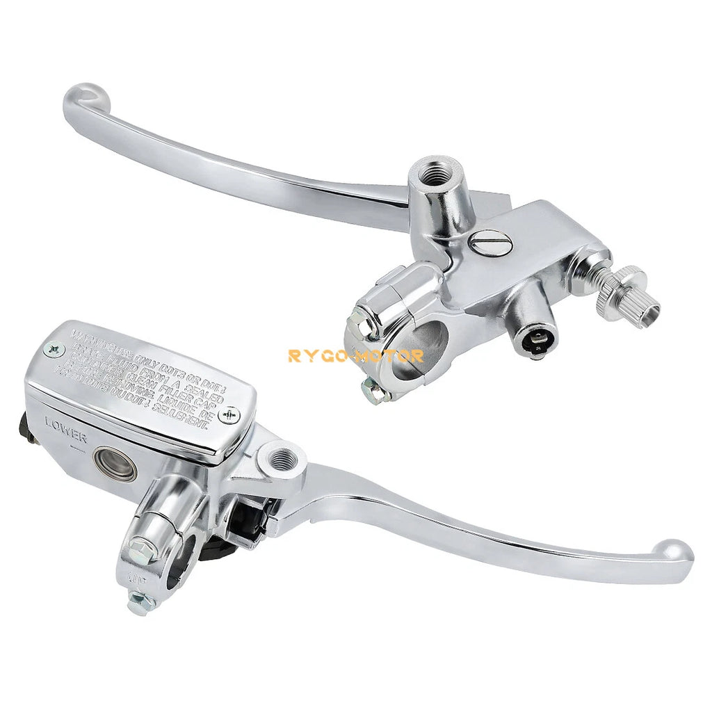 7/8" Handlebar Brake Master Cylinder + Clutch Lever for Motorcycle