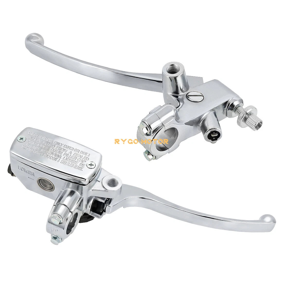 7/8" Handlebar Brake Master Cylinder + Clutch Lever for Motorcycle