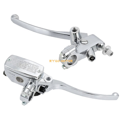 7/8" Handlebar Brake Master Cylinder + Clutch Lever for Motorcycle