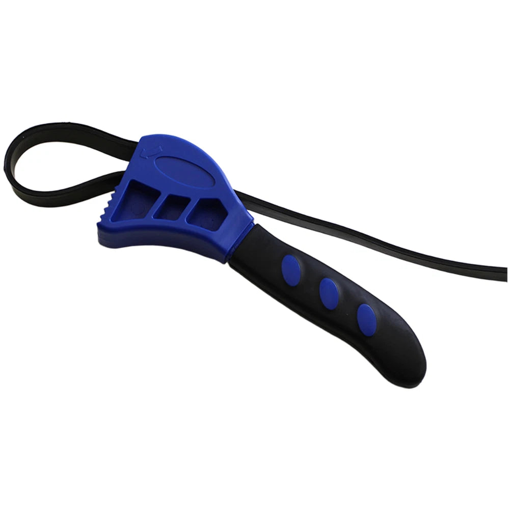 Adjustable Strap Wrench Tool for Filter Maintenance and Repair
