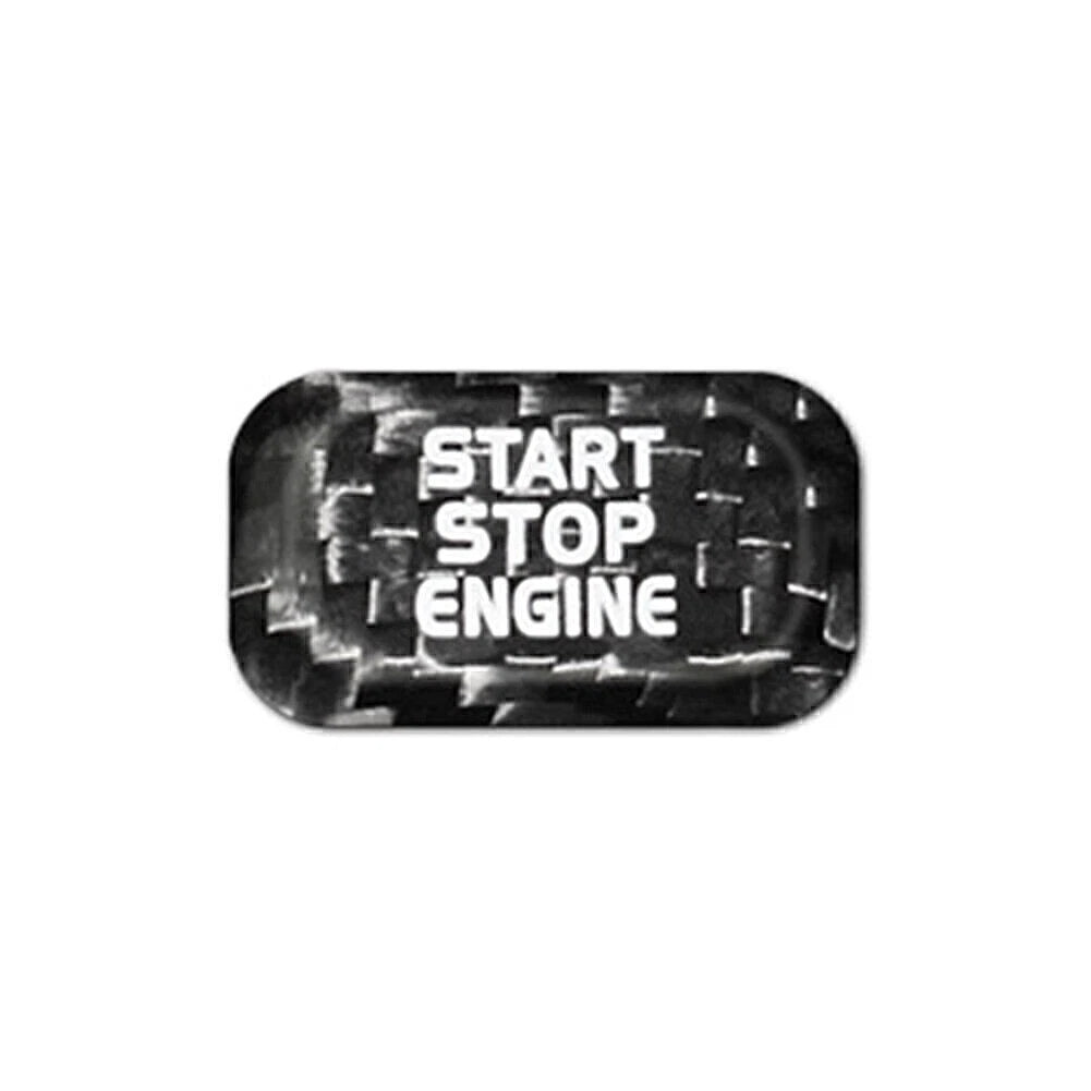 Carbon Engine Start Stop Button Sticker for Volvo V40 V60 S60 S80 XC60 (2012–2020)