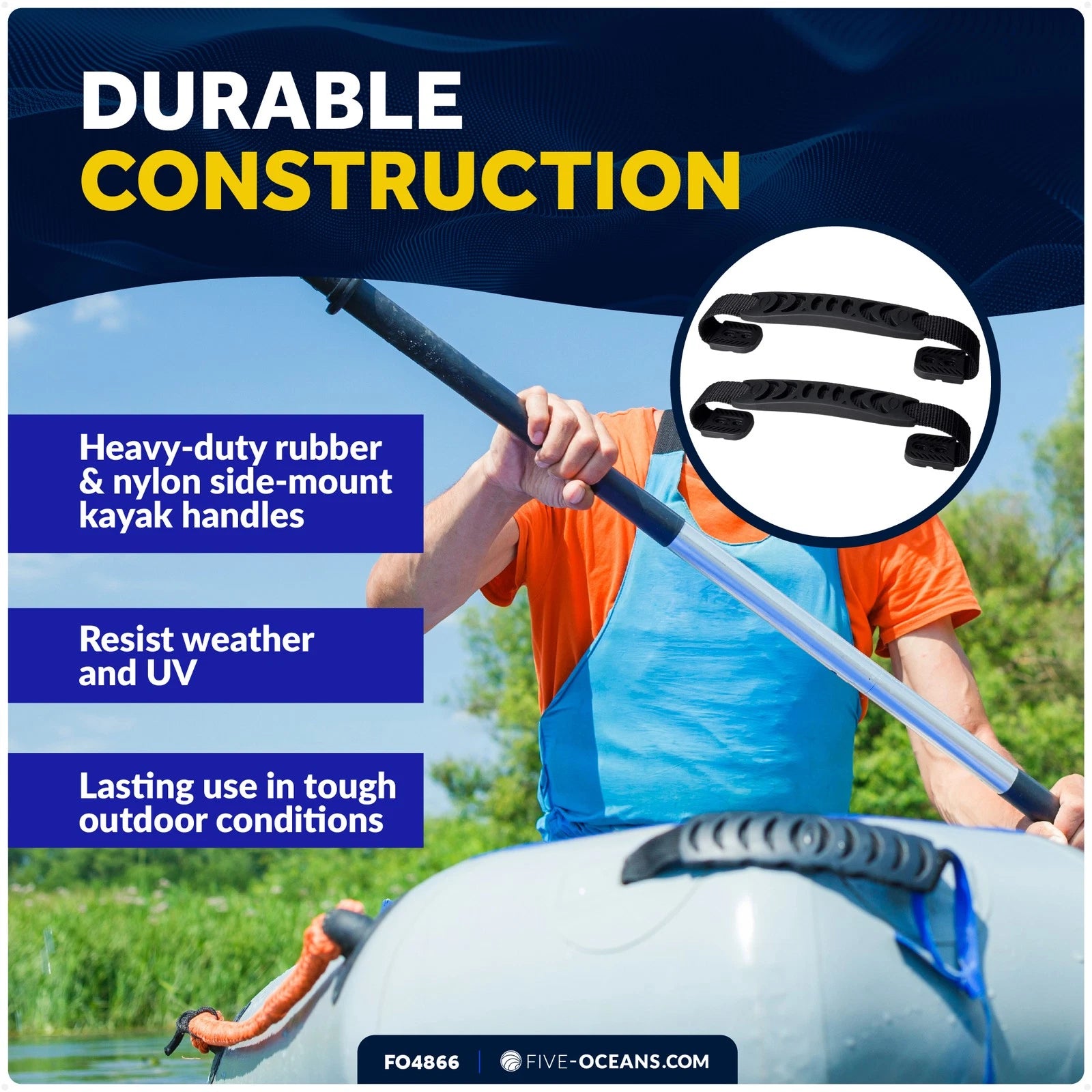 2X Side-Mount Kayak Handles for Five Oceans (FO4866)