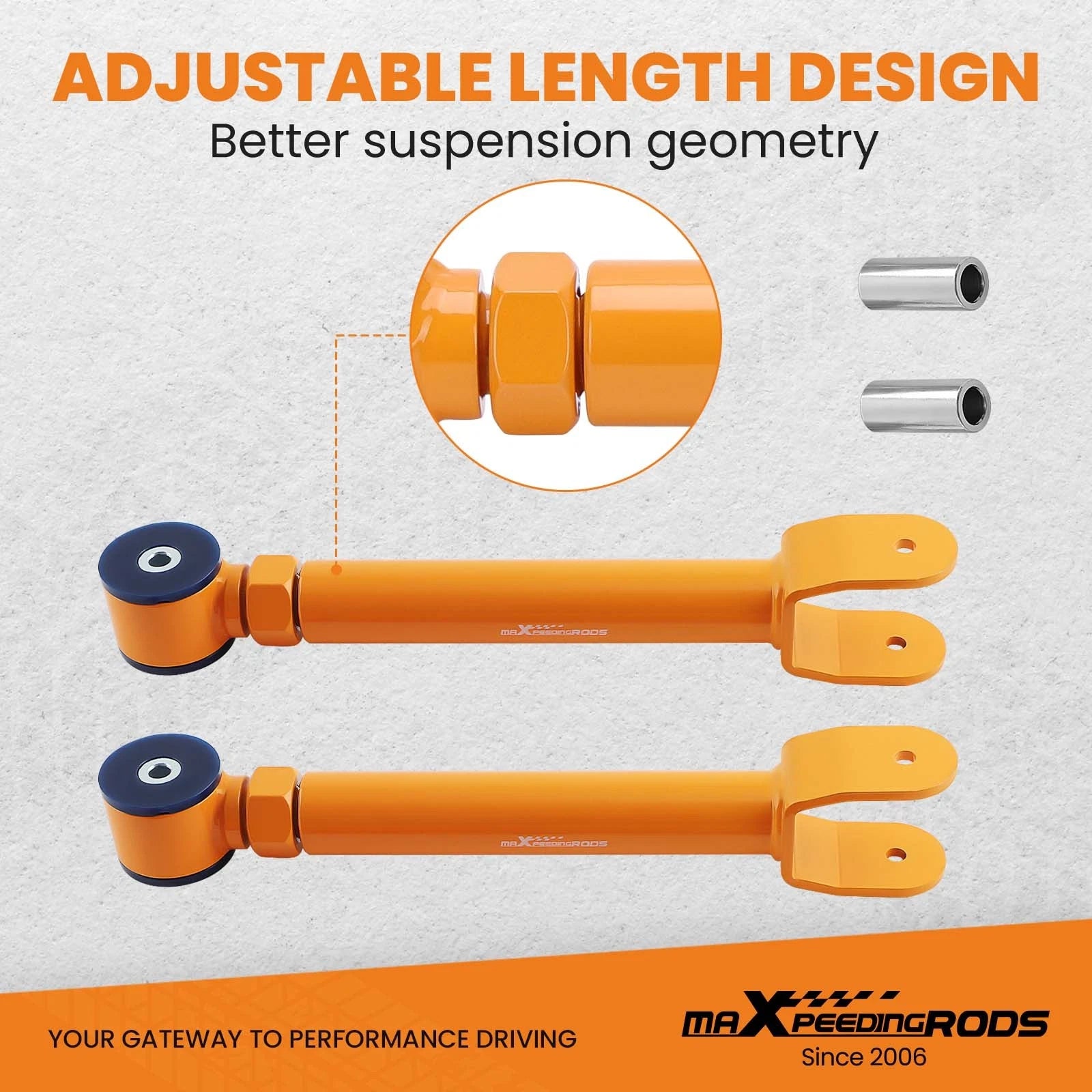Adjustable Control Arm Set 0''-8'' for Wrangler TJ (1997–2006)