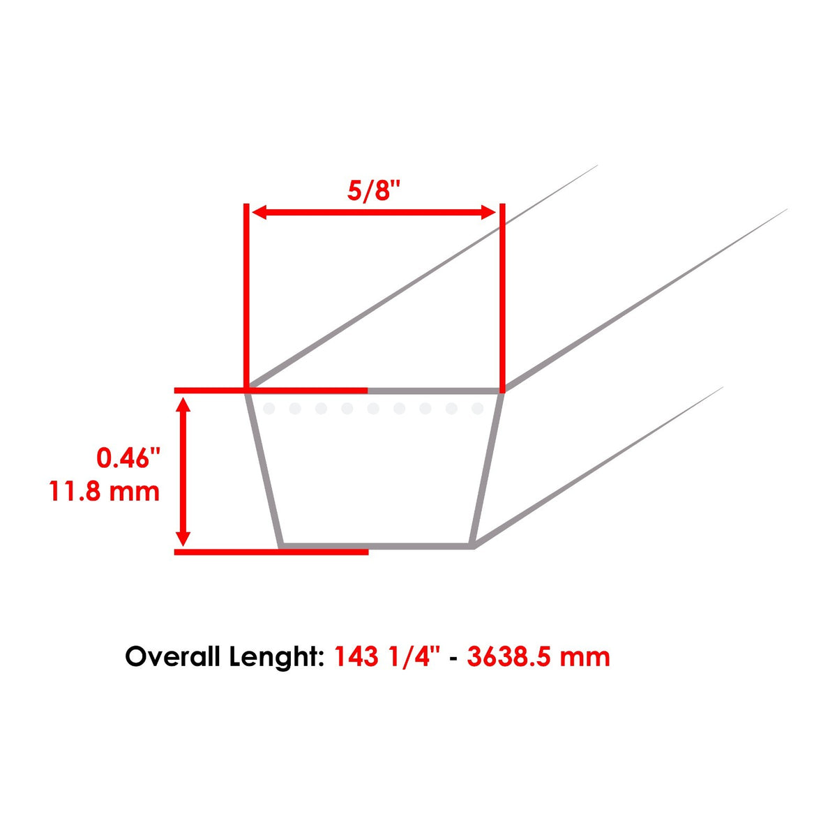 Deck Belt Replacement for Troy-Bilt Z 50 50 Inch (2010–2015)