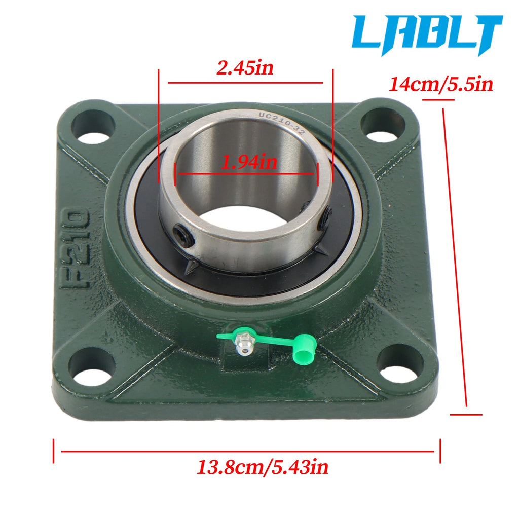 6 Pack Pillow Block Flange Bearing UCF210-32 for (2" Bore)