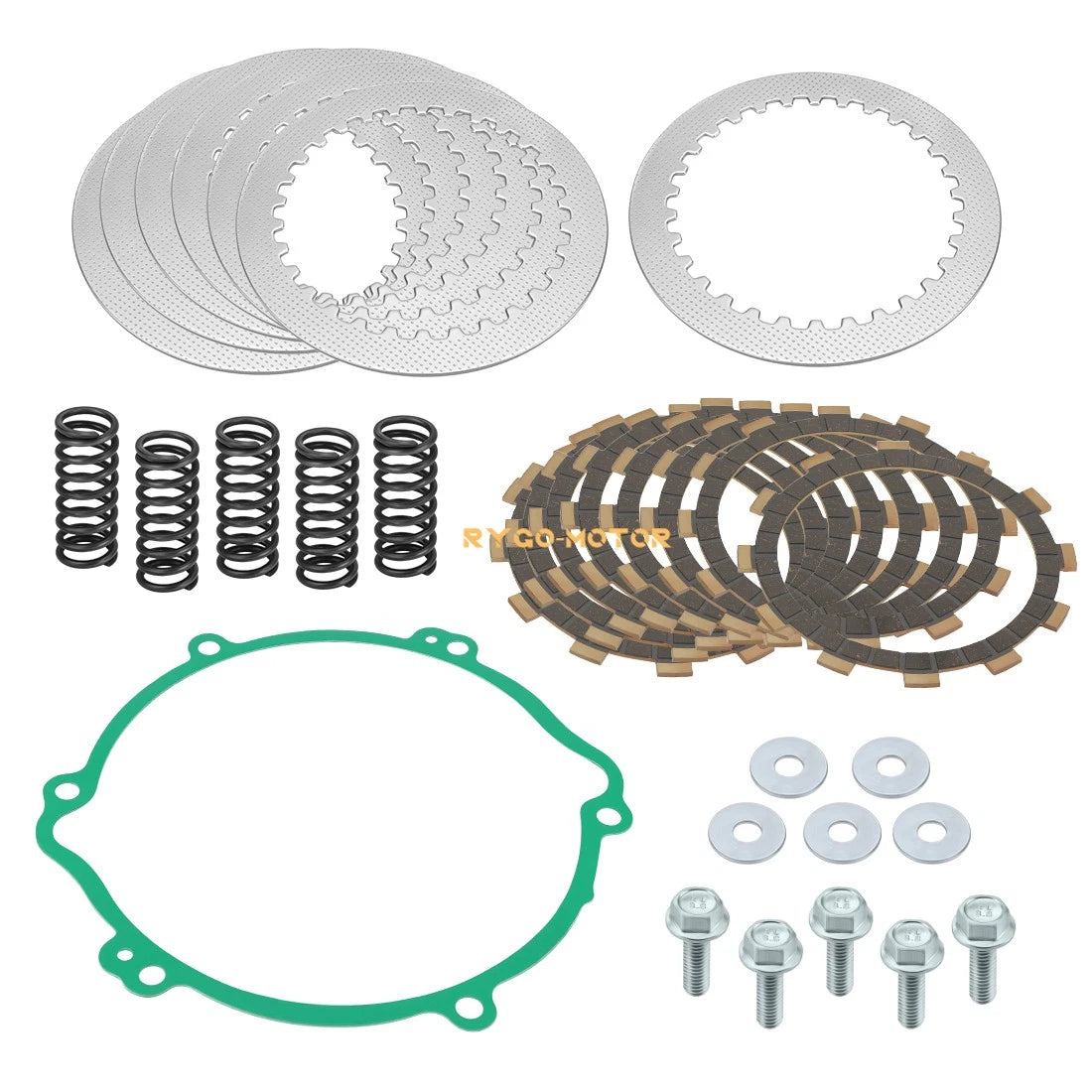 Clutch Friction Plate Kit with Heavy Duty Springs & Gasket for Yamaha YZ125 (1994–2004)