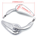 Flame Side Mirrors for Harley Motorcycles (1984–2014) Chrome
