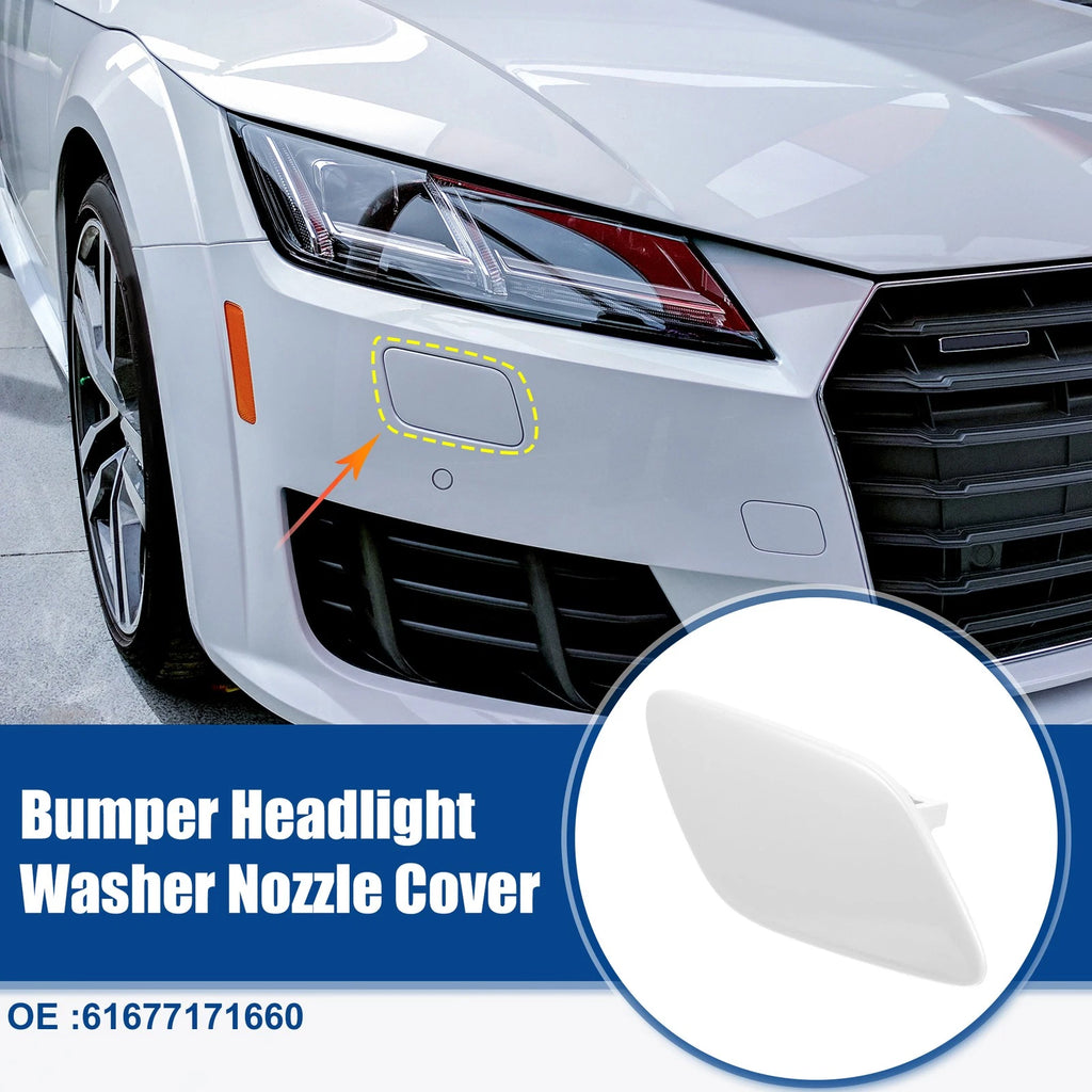 Front Bumper Headlight Washer Cover Cap Replacement for BMW 335i (2008–2013)
