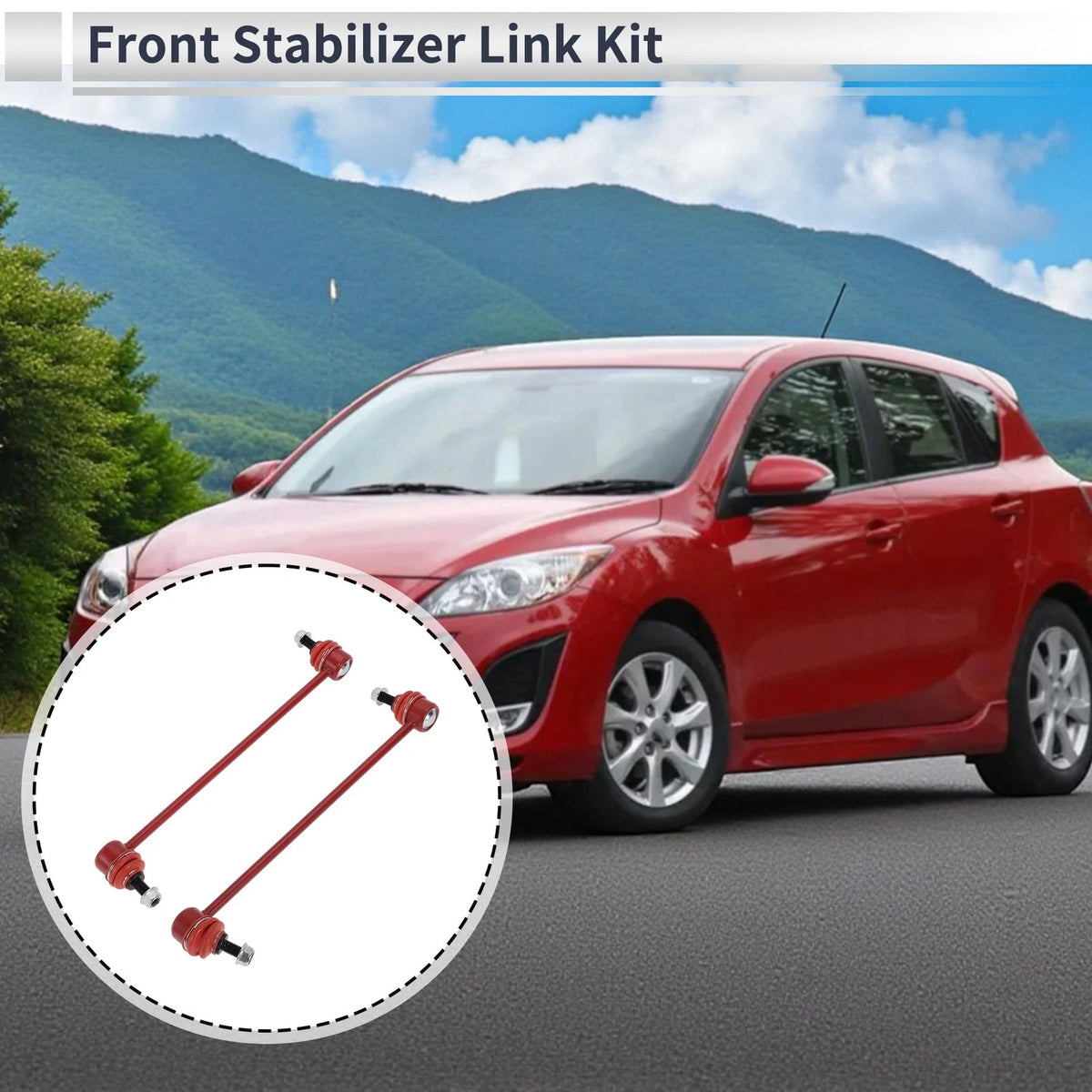 Front Stabilizer Bar Links Replacement for Mazda 3 (2010–2013) 2 Pcs