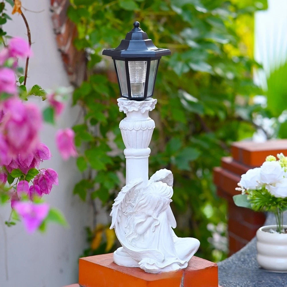 Illuminated Solar Garden Statue for Yard Patio