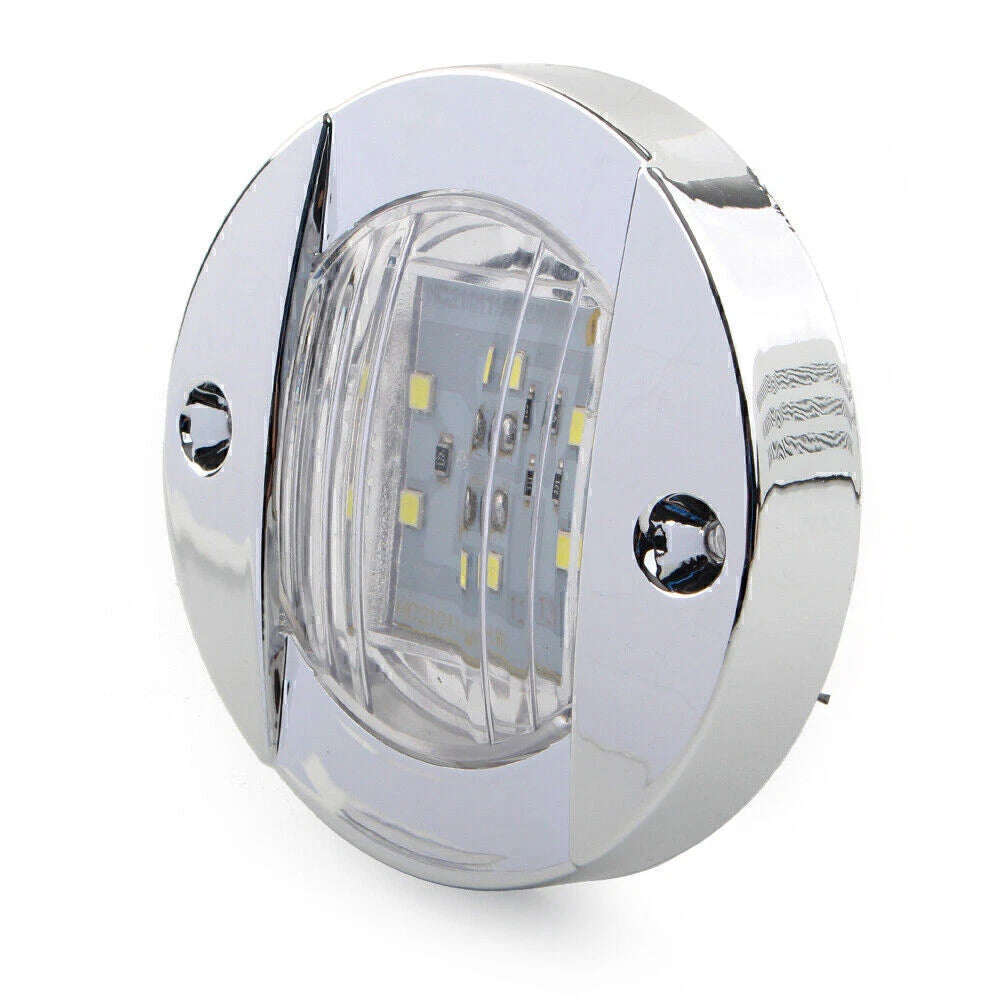 Round 12V 6-LED Side Marker Light for Truck Trailer RV Boat