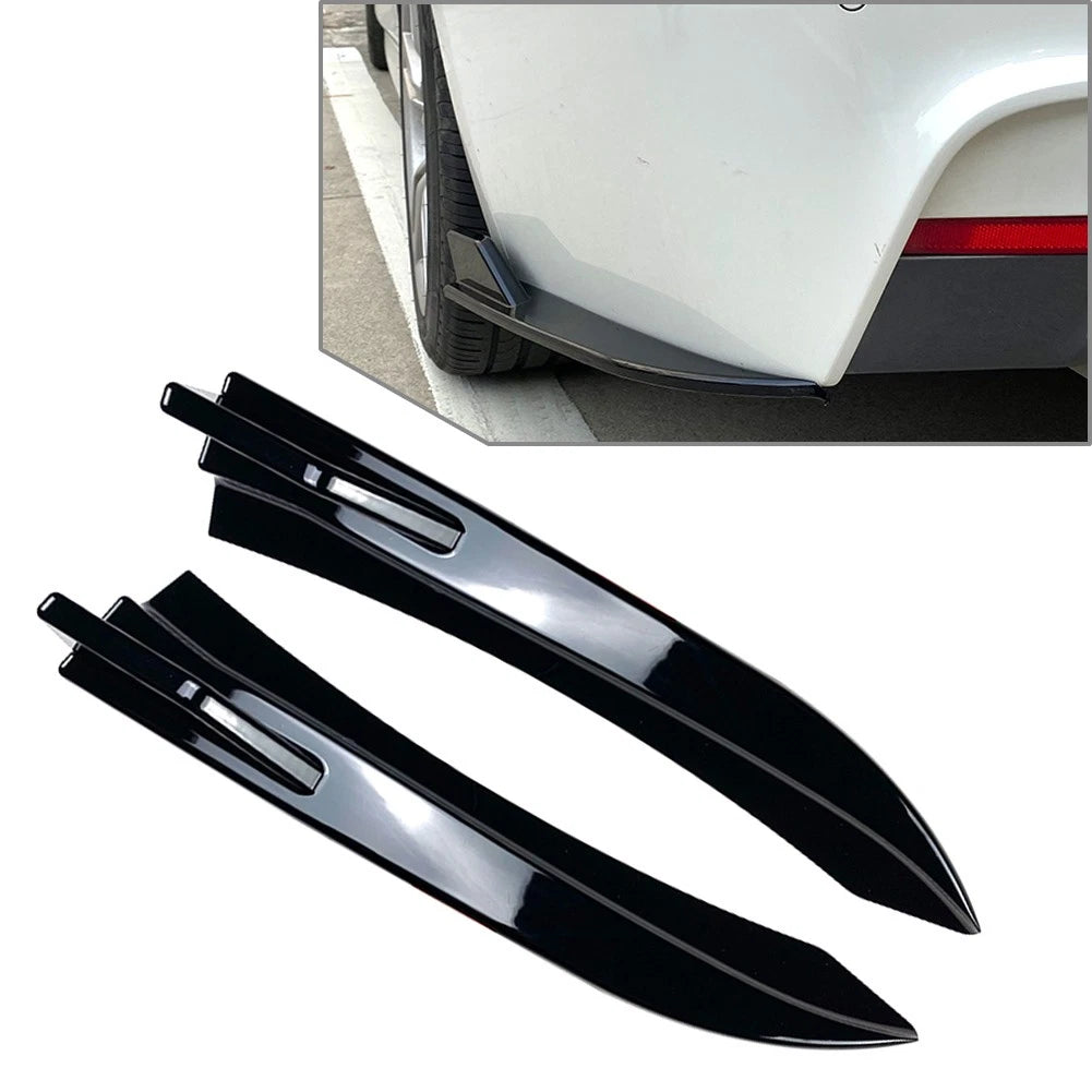 2 Piece Rear Bumper Diffuser Canards for BMW 3 Series F30 M-Sport (2012–2018)
