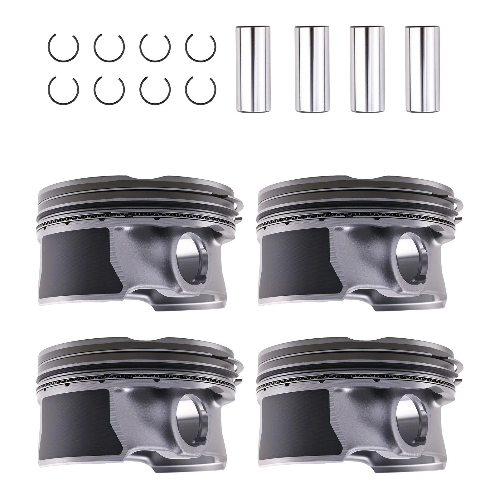 4X Piston & Rings Kit for Hyundai KIA Elantra 2.0L (2017–2018)