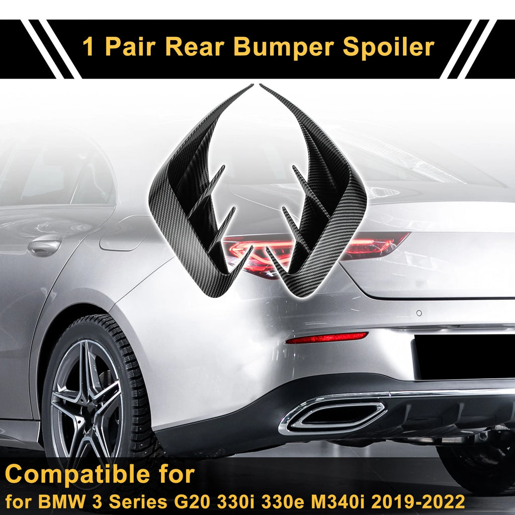 Rear Bumper Spoiler Pair Replacement for BMW 3 Series G20 (2019–2022)