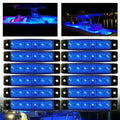 12 Pcs LED Courtesy Lights for Marine Boat Stern Transom Deck