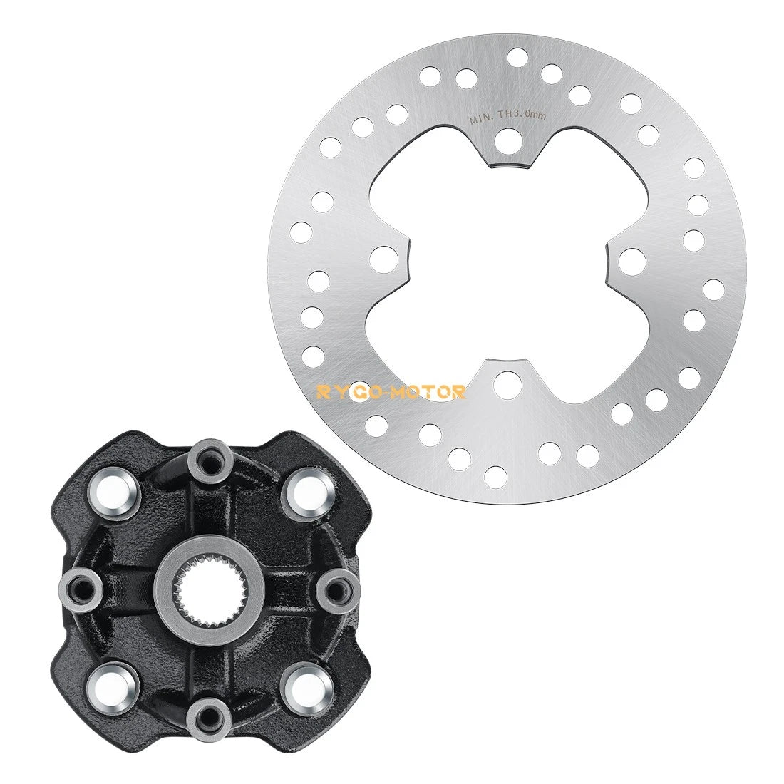Front Wheel Hub & Brake Rotor for Honda Rancher 420 TRX420FA/FE/FM/TE/TM (2014–2024)