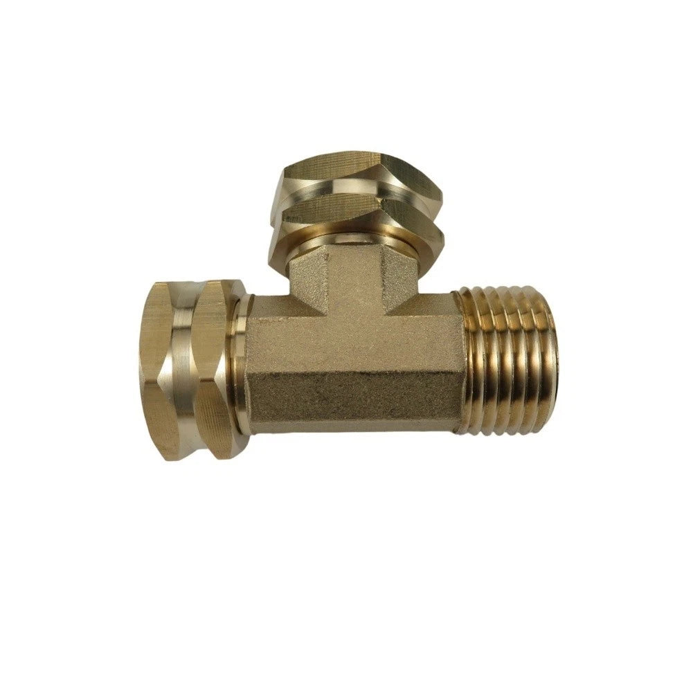 3-Way Swivel Pipe Tee Adapter for Hose Splitter