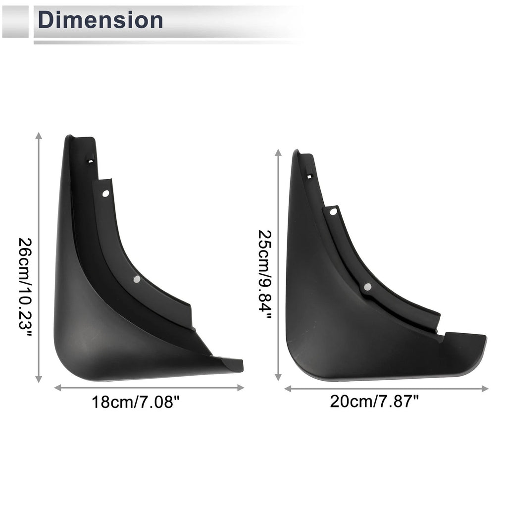 Mud Flaps Splash Guards Front Set for Audi A8 (2007–2010)