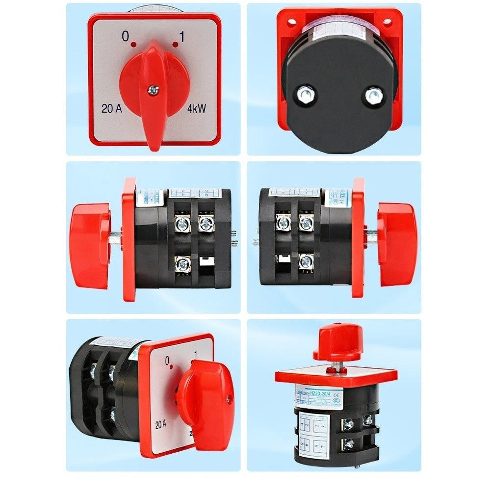 Changeover Switch HZ5D-20/4 for 3-Pole Applications (380V, 20A)