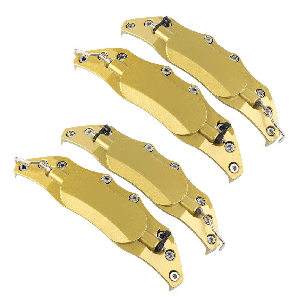 Set of 4 Car Disc Brake Caliper Covers 3D Style Gold Universal