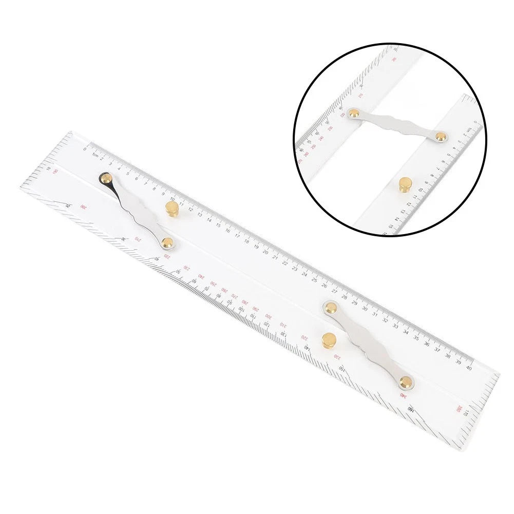 Acrylic 450mm Parallel Ruler for Marine Navigation