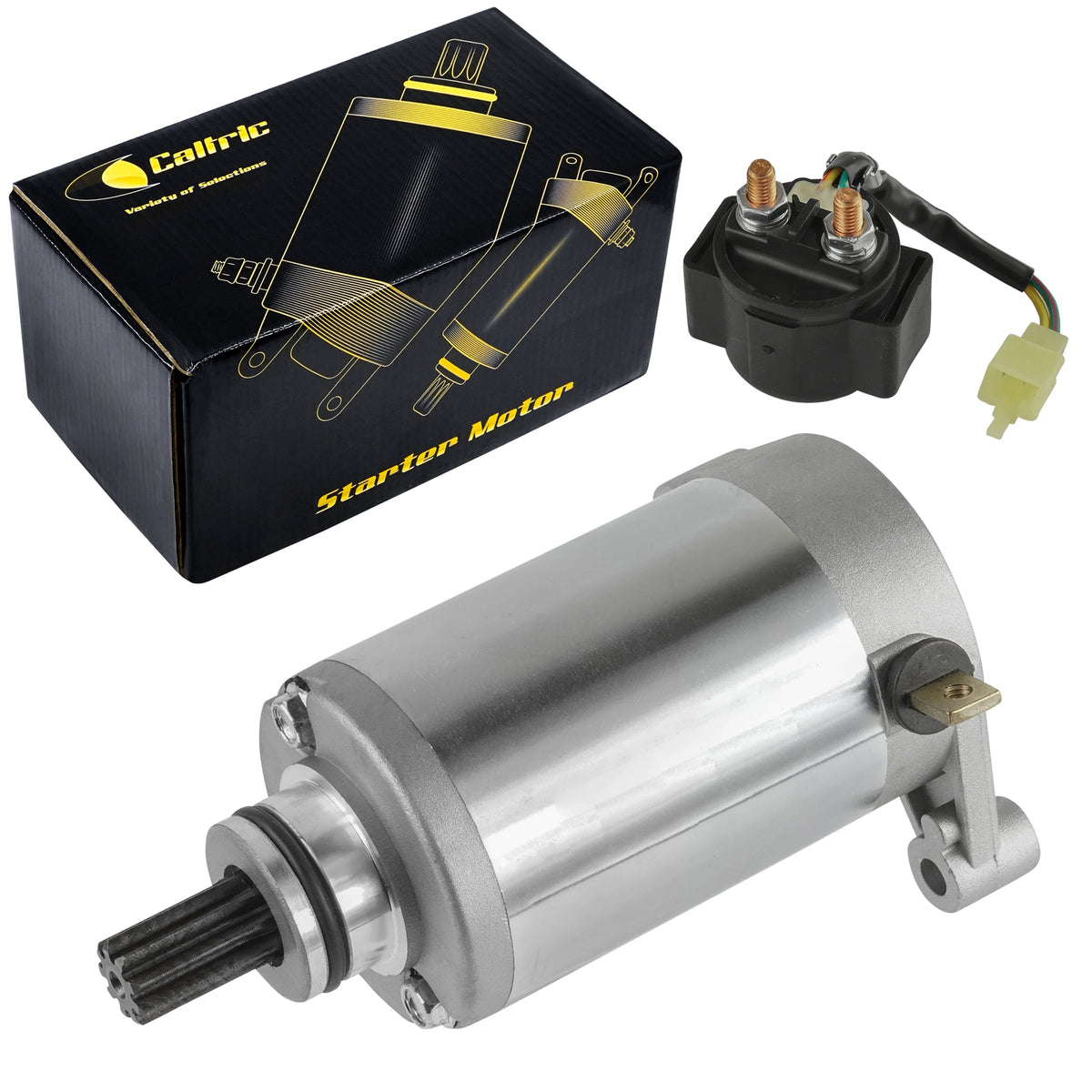 Starter Motor With Relay Solenoid for Hyosung GV125 GV250 Aquila (2000–2001)