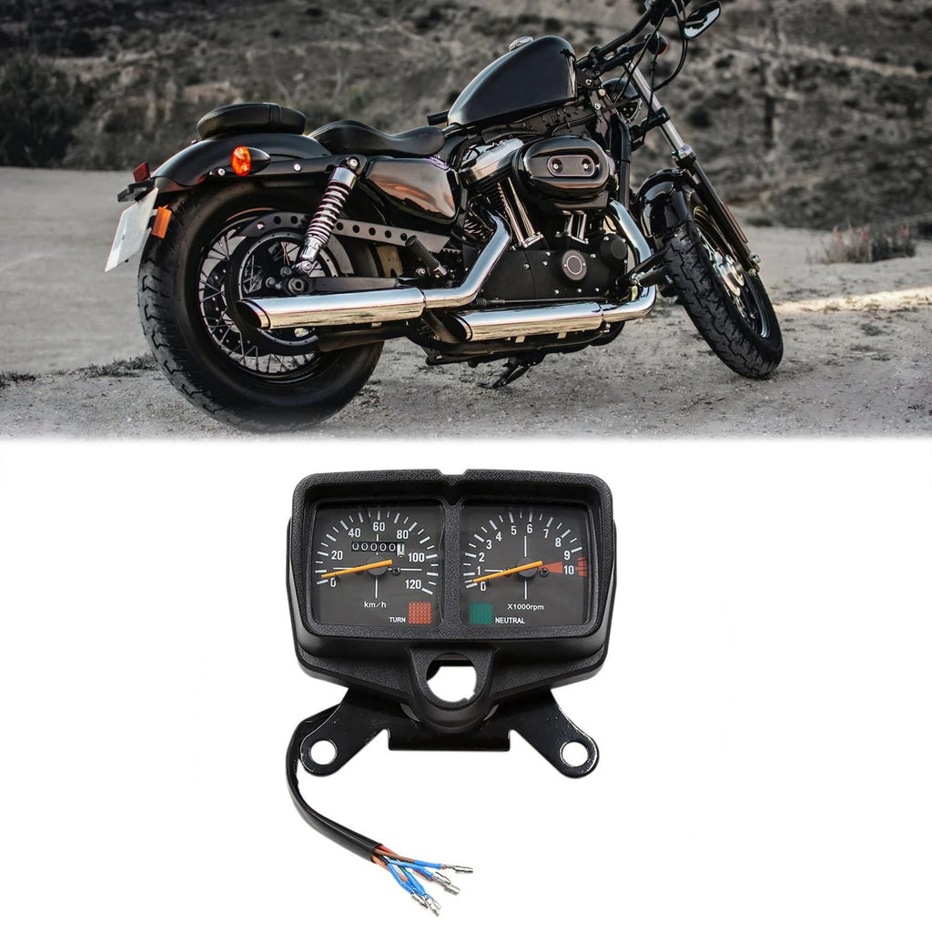 Dual Digital Odometer Tachometer Gauge for Honda CG125 (2000–2010)