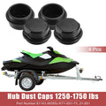 Trailer Bearing Hub Cap Replacement Set 4PC for Vortex Plastic Black