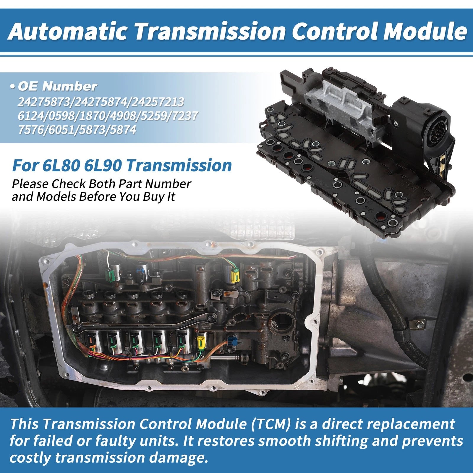 TCM Transmission Control Module for GMC (No.24275874/24 257213)