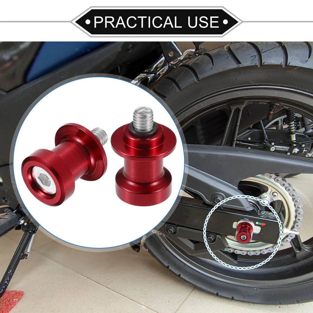 Motorcycle Swingarm Spools Pair 8mm CNC Replacement for Universal (any year)